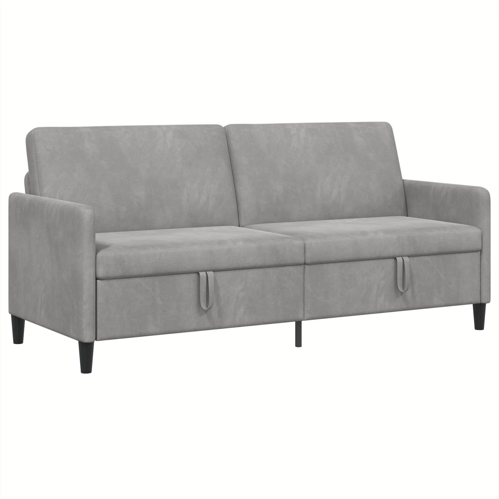vidaXL Sofa z miejscem do przechowywania jasnoszary 192 x 78 x 87 cm