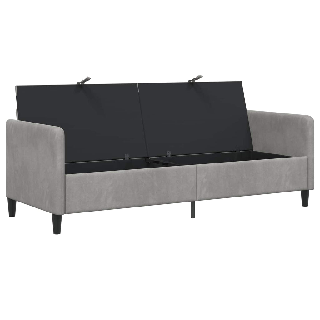 vidaXL Sofa z miejscem do przechowywania jasnoszary 192 x 78 x 87 cm