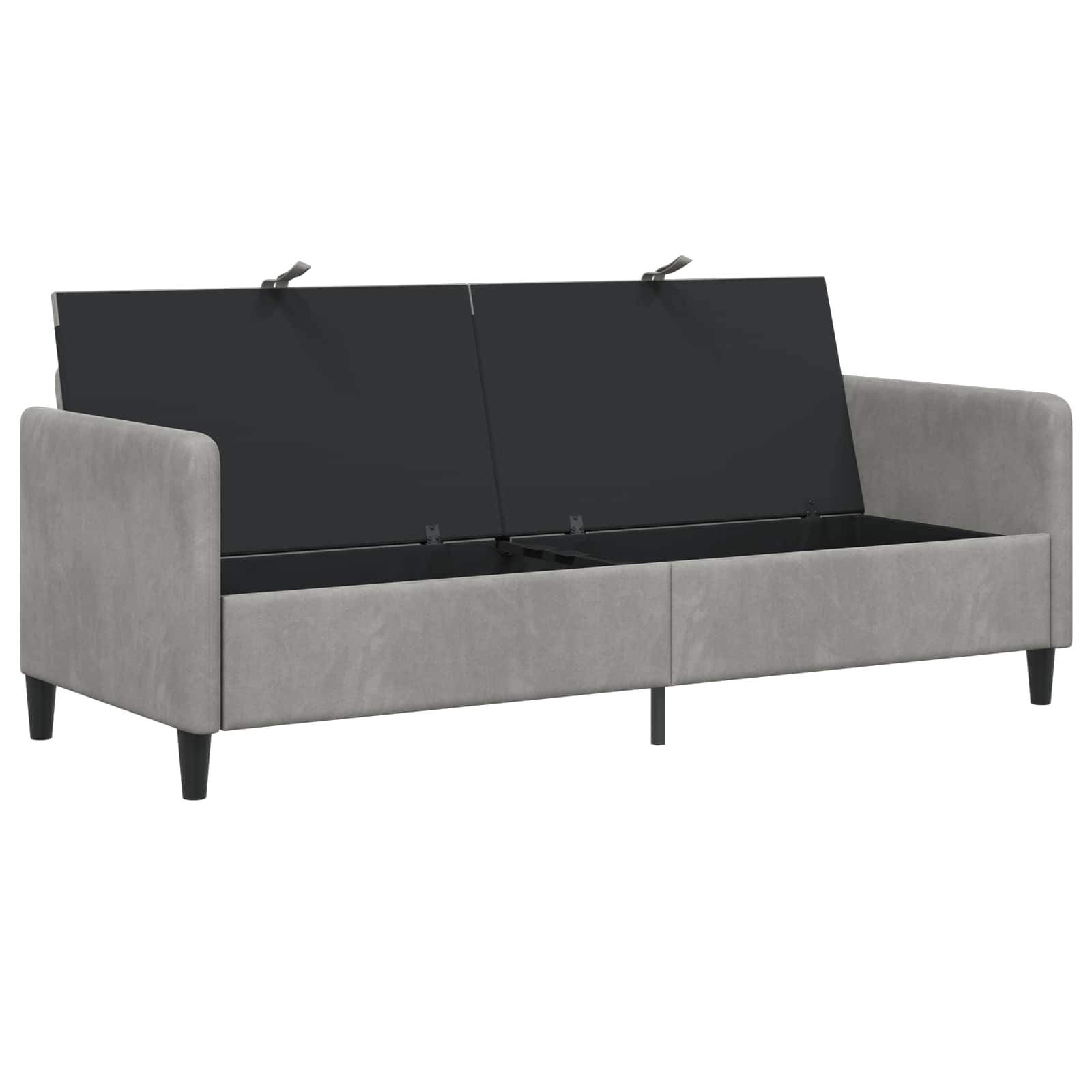 vidaXL Sofa z miejscem do przechowywania jasnoszary 192 x 78 x 87 cm