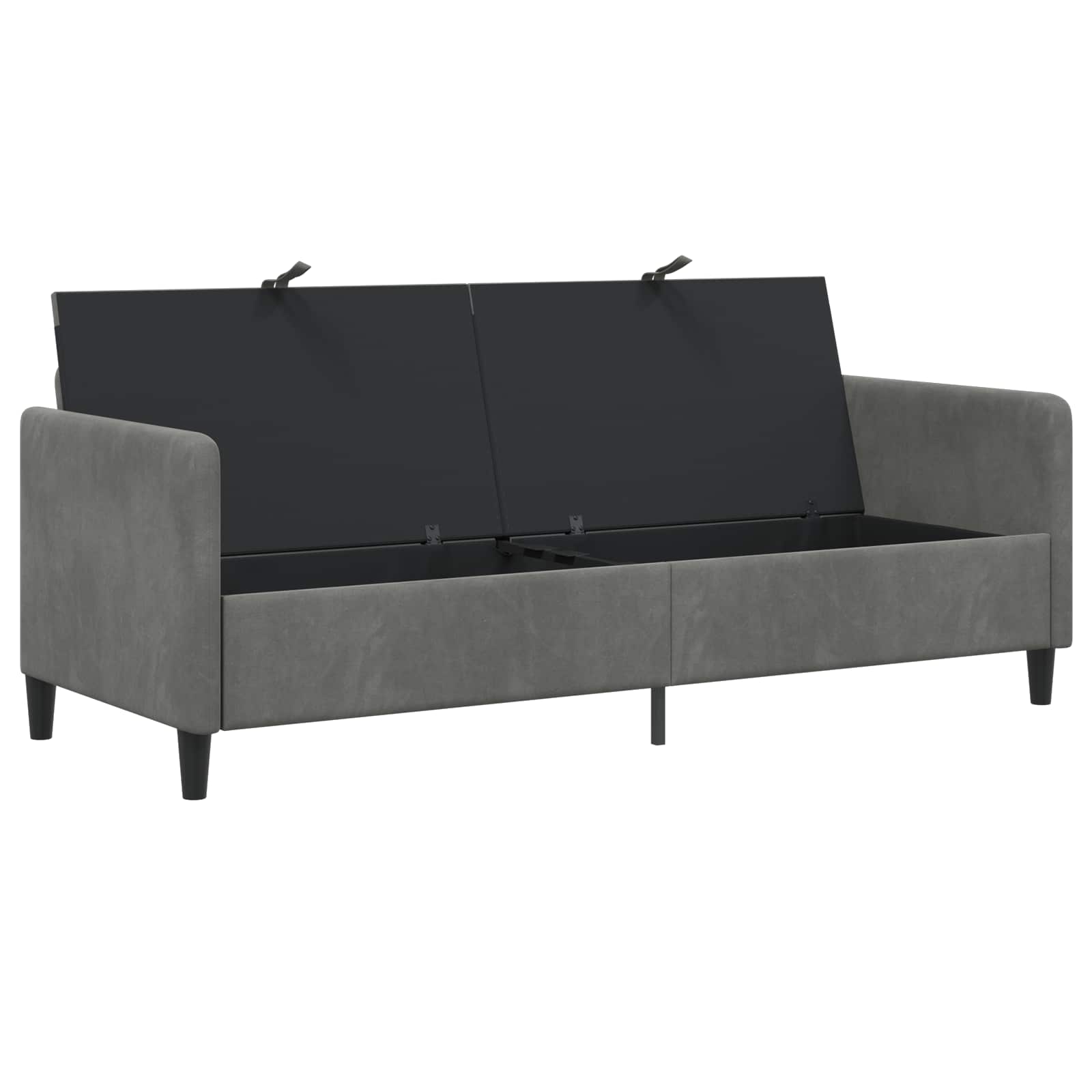 vidaXL Sofa z miejscem do przechowywania ciemnoszary 192 x 78 x 87 cm