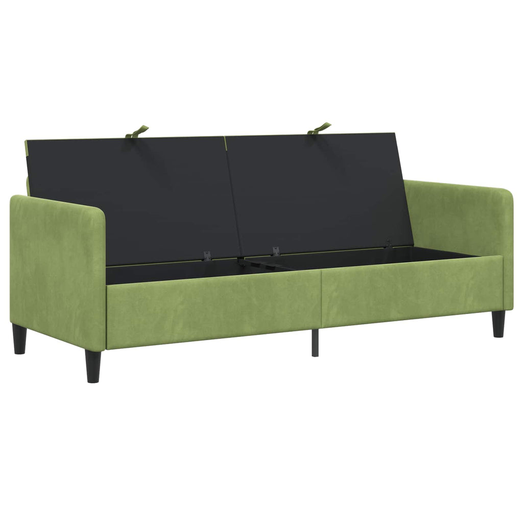 vidaXL Sofa z miejscem do przechowywania Jasnozielony 192 x 78 x 87 cm