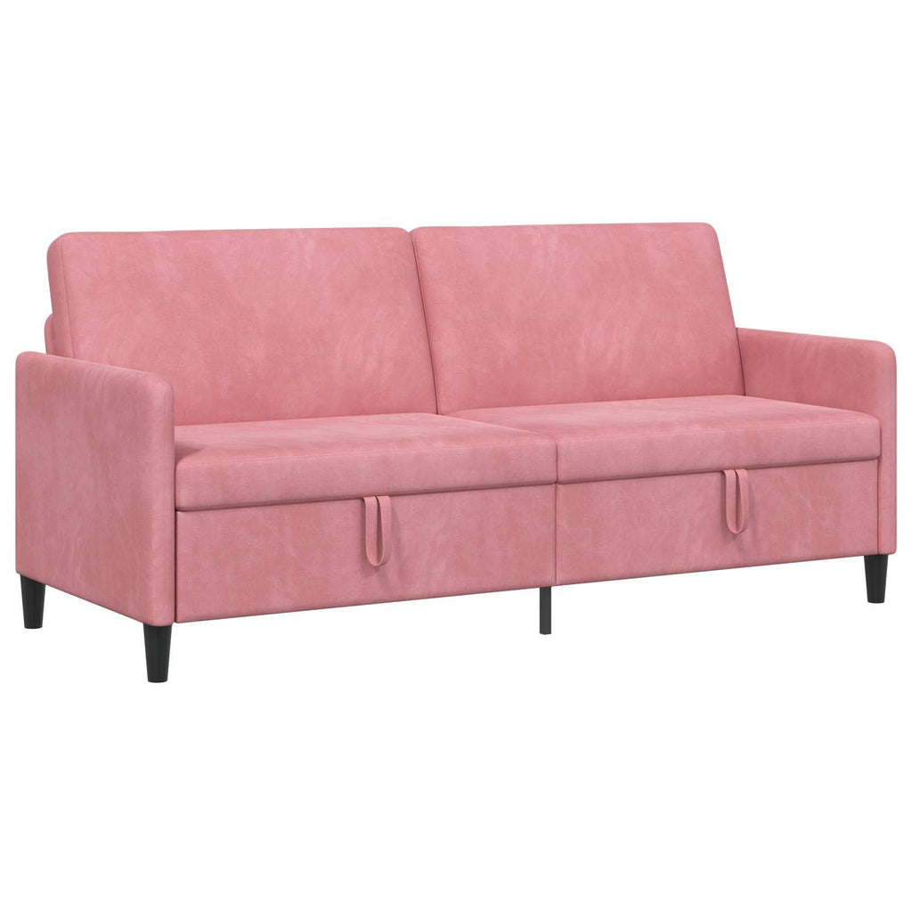 vidaXL Sofa z miejscem do przechowywania różowy 192 x 78 x 87 cm