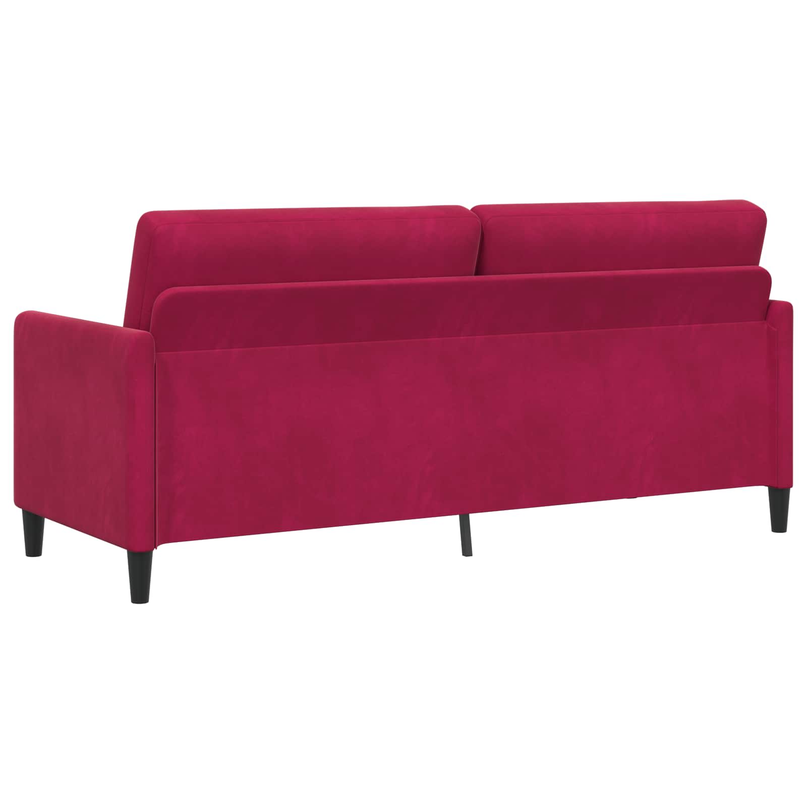 vidaXL Sofa z miejscem do przechowywania Czerwone wino Poliester