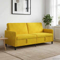 vidaXL Sofa z miejscem do przechowywania żółty 192 x 78 x 87 cm