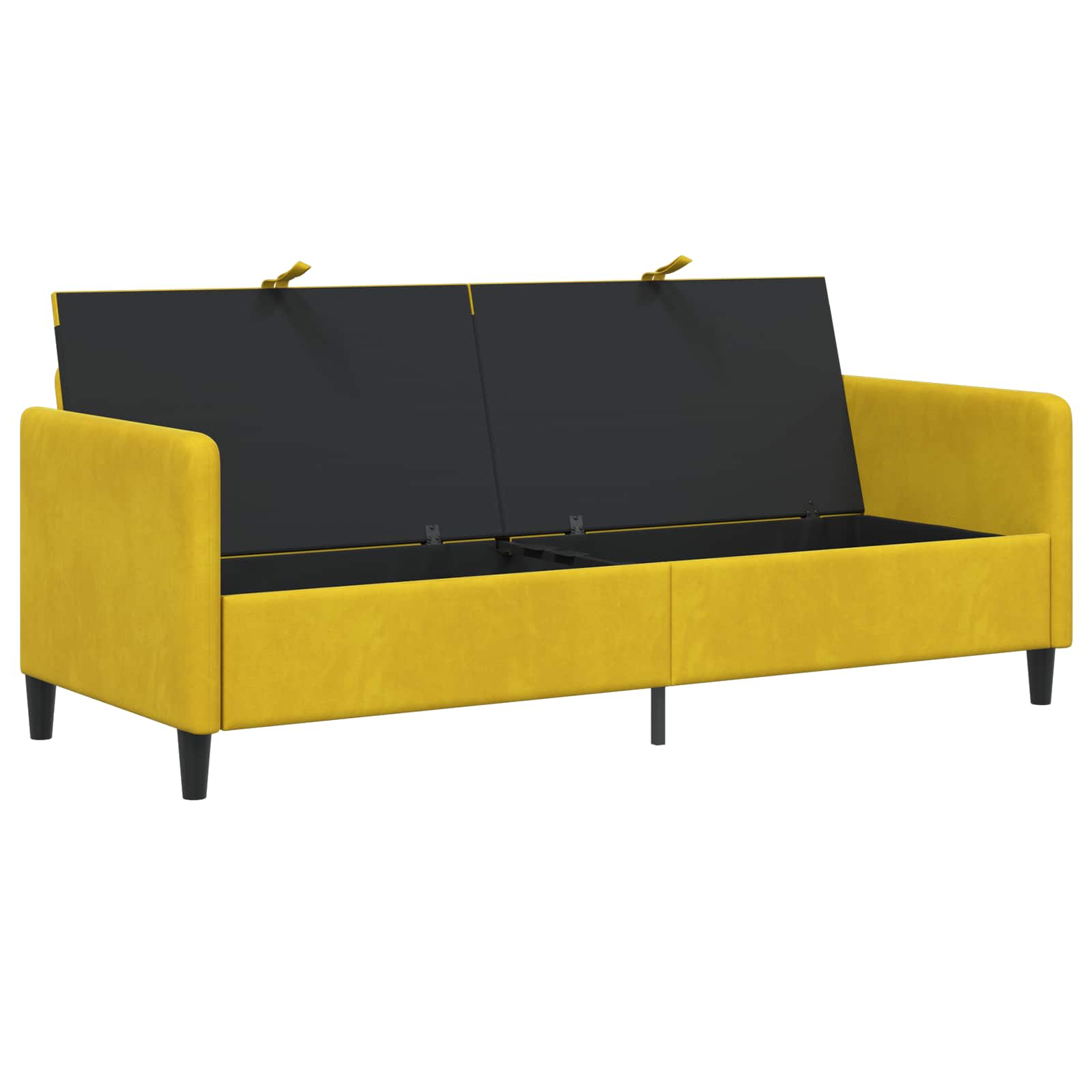 vidaXL Sofa z miejscem do przechowywania żółty 192 x 78 x 87 cm