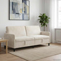 vidaXL Sofa z miejscem do przechowywania kremowy 192 x 78 x 87 cm
