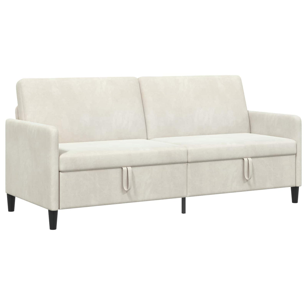 vidaXL Sofa z miejscem do przechowywania kremowy 192 x 78 x 87 cm