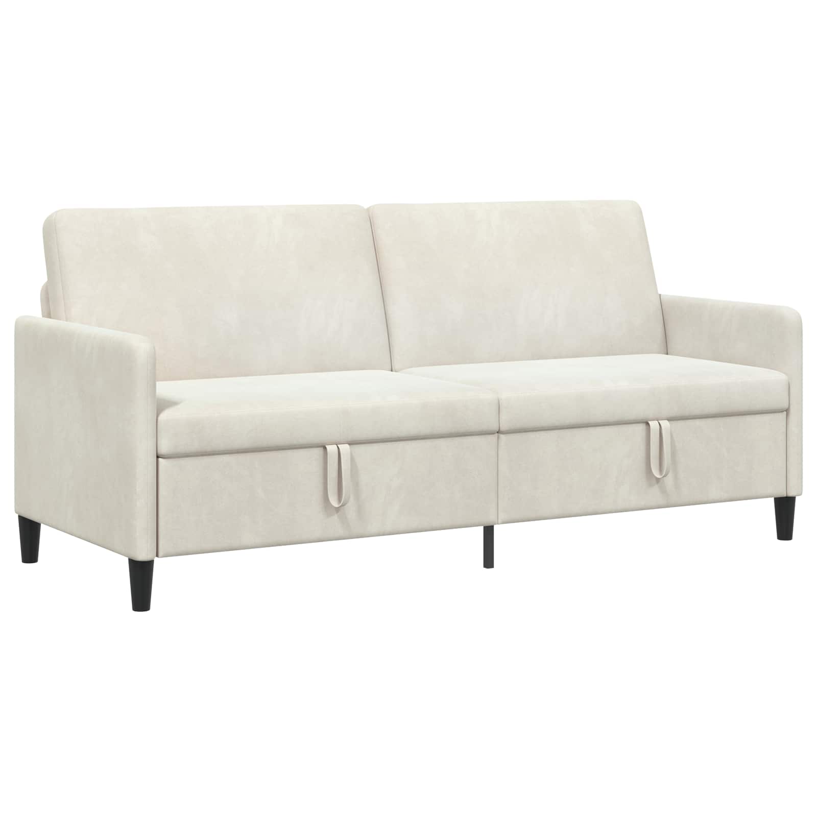 vidaXL Sofa z miejscem do przechowywania kremowy 192 x 78 x 87 cm