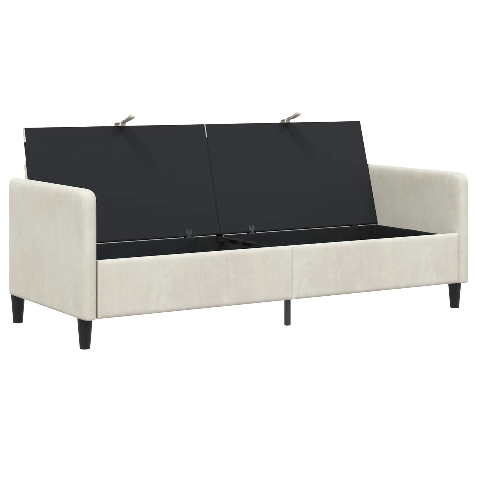 vidaXL Sofa z miejscem do przechowywania kremowy 192 x 78 x 87 cm