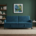 vidaXL Sofa z miejscem do przechowywania niebieski 192 x 78 x 87 cm