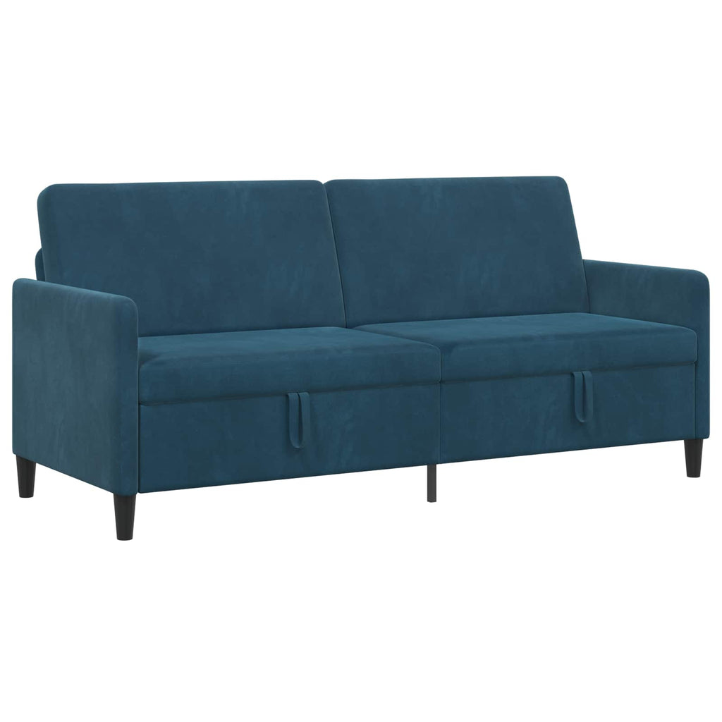 vidaXL Sofa z miejscem do przechowywania niebieski 192 x 78 x 87 cm