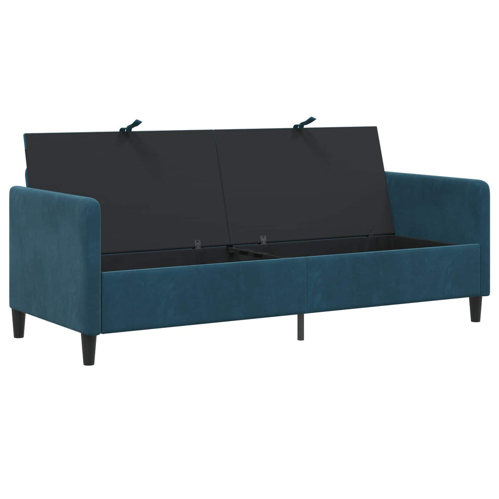 vidaXL Sofa z miejscem do przechowywania niebieski 192 x 78 x 87 cm