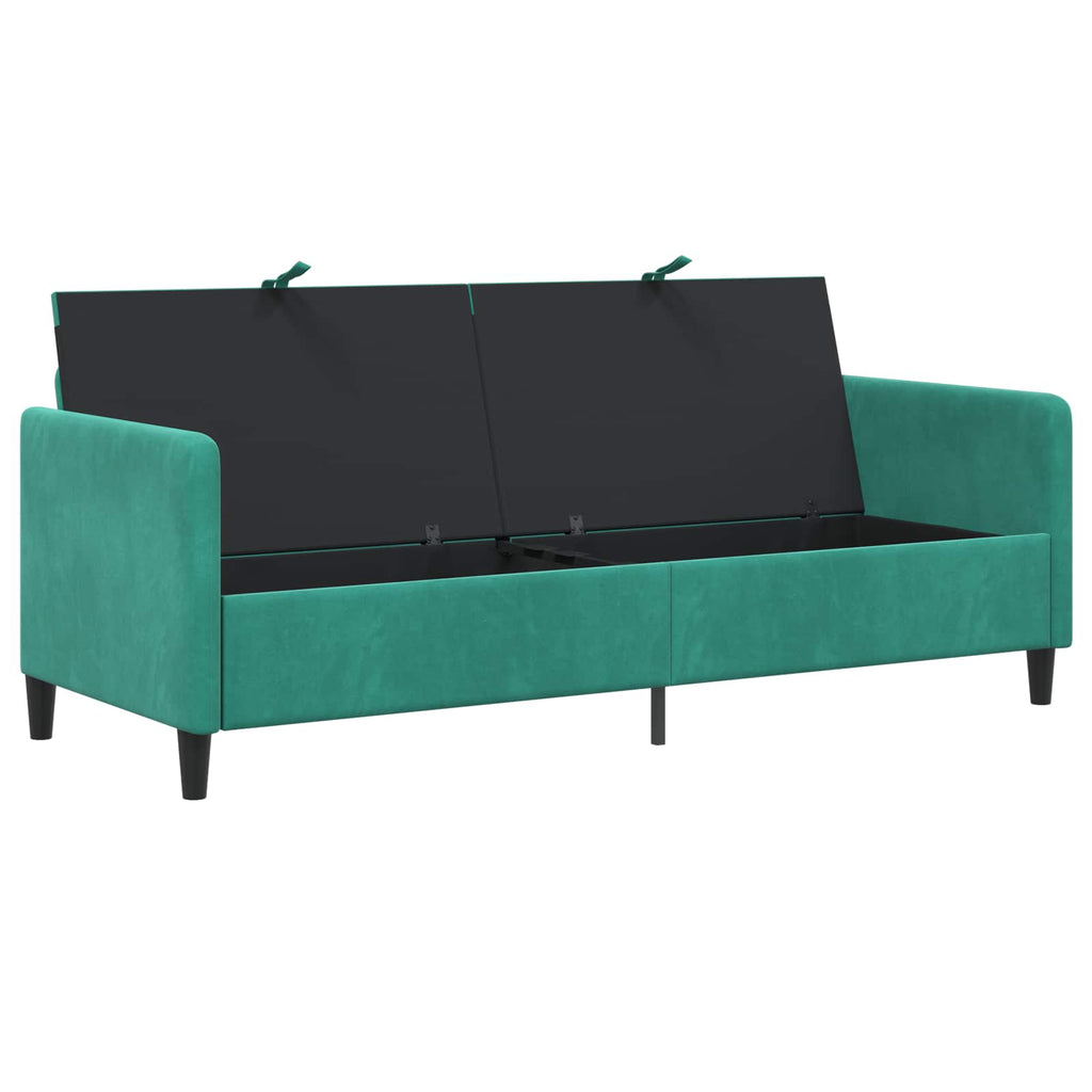 vidaXL Sofa z miejscem do przechowywania Turkusowy 192 x 78 x 87 cm
