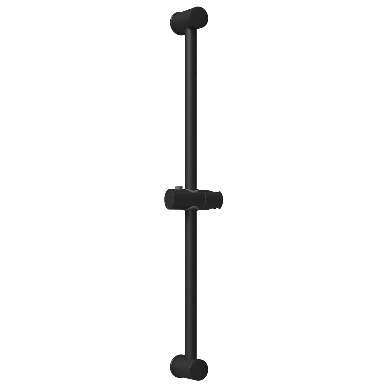vidaXL Uchwyt do głowicy prysznicowej Czarny 71 cm Stal nierdzewna