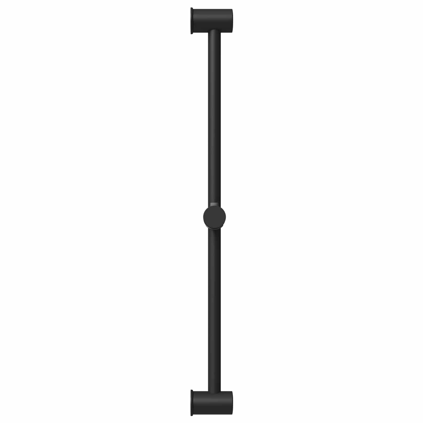 vidaXL Uchwyt do głowicy prysznicowej Czarny 71 cm Stal nierdzewna