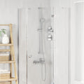 vidaXL Zestaw Główicy Prysznicowej chromowany 150 cm Stal nierdzewna
