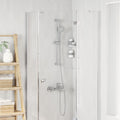 vidaXL Zestaw systemu prysznicowego chromowany 70 cm Stal nierdzewna