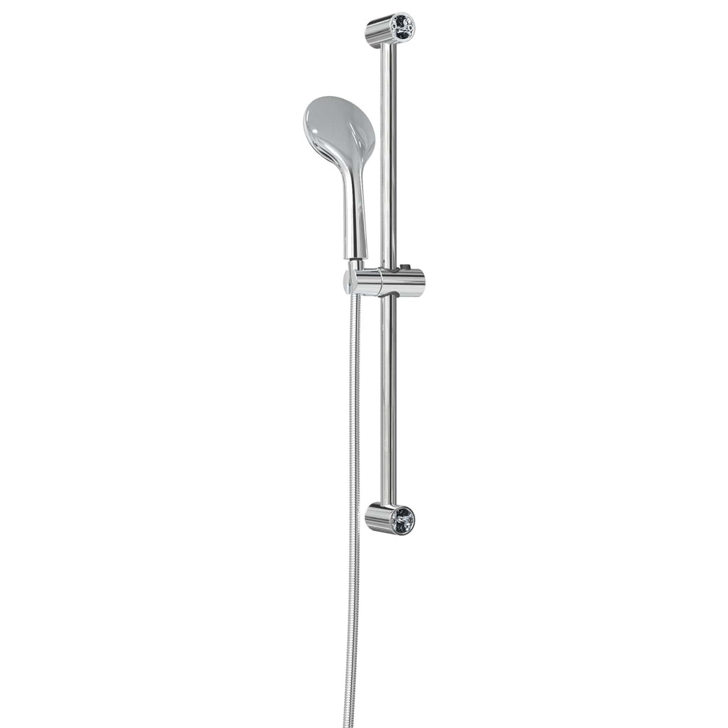 vidaXL Zestaw systemu prysznicowego chromowany 70 cm Stal nierdzewna