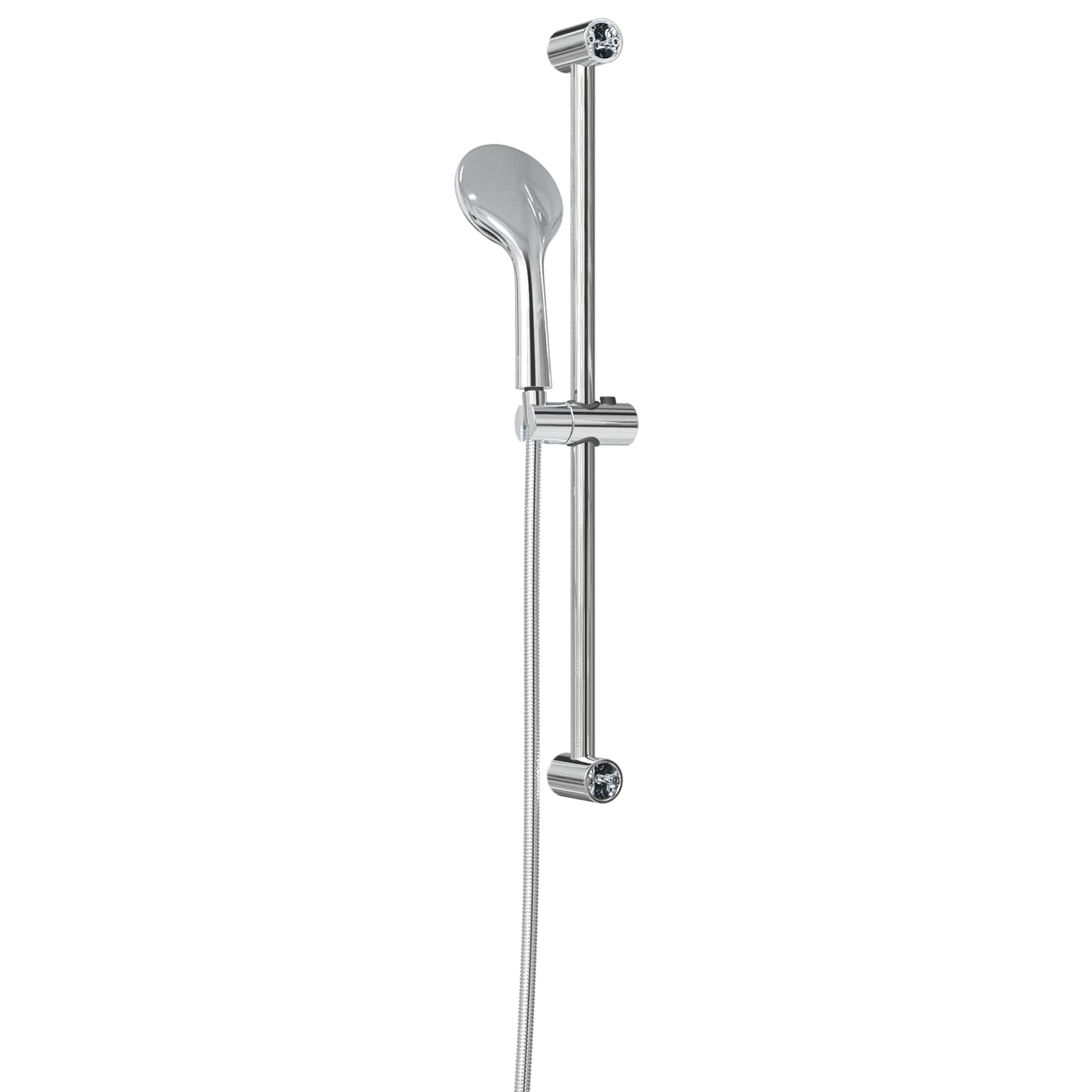 vidaXL Zestaw systemu prysznicowego chromowany 70 cm Stal nierdzewna