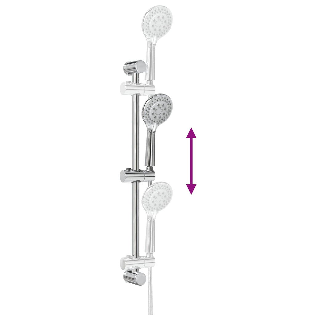 vidaXL Zestaw systemu prysznicowego chromowany 70 cm Stal nierdzewna
