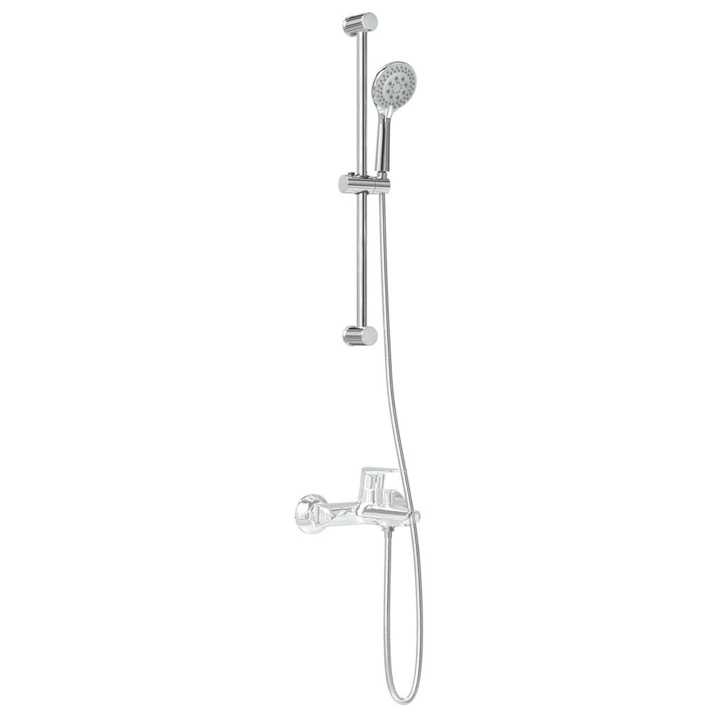 vidaXL Zestaw systemu prysznicowego chromowany 70 cm Stal nierdzewna