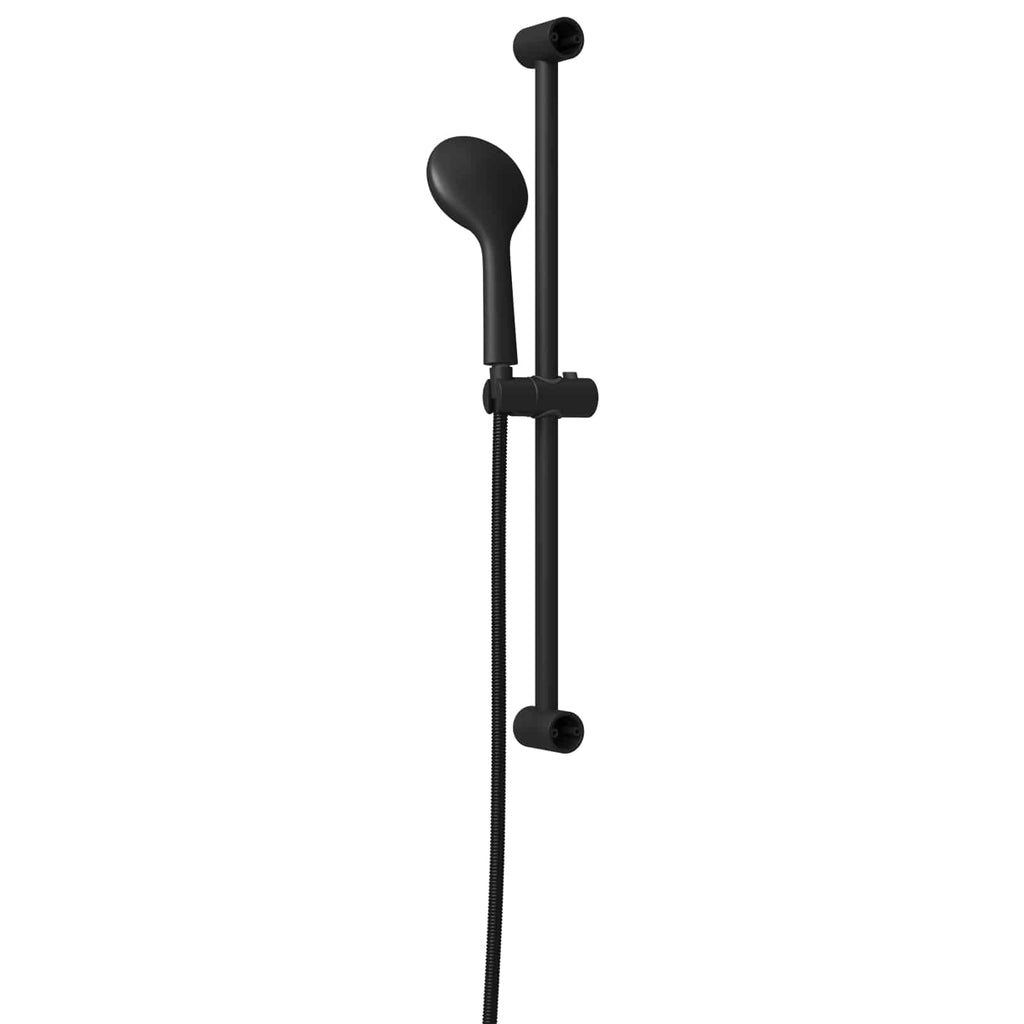 vidaXL Zestaw systemu prysznicowego Czarny 70 cm Stal nierdzewna