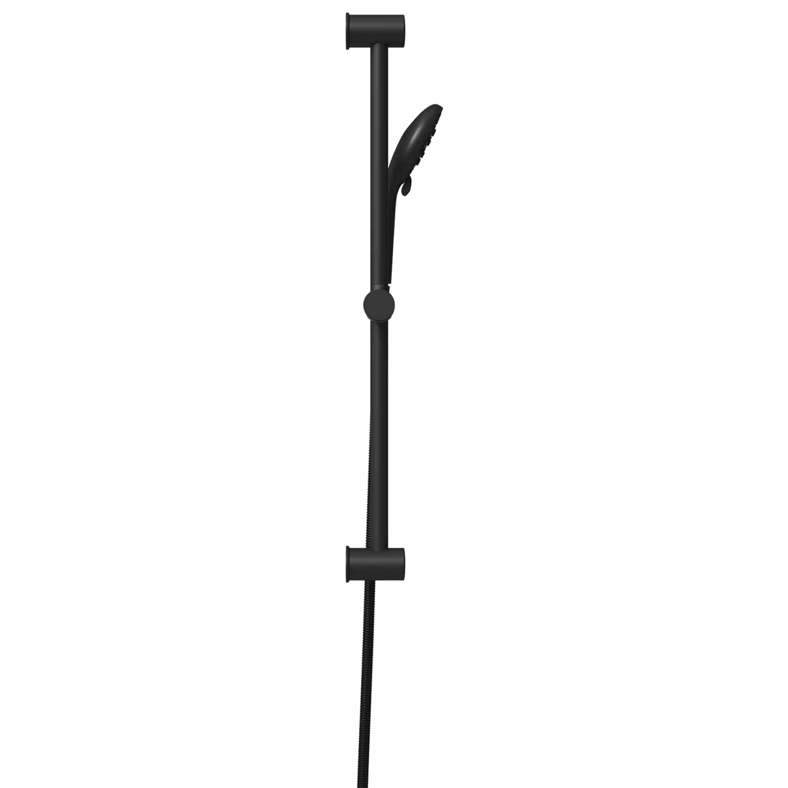 vidaXL Zestaw systemu prysznicowego Czarny 70 cm Stal nierdzewna