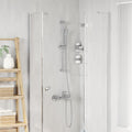 vidaXL Zestaw systemu prysznicowego chromowany 70 cm Stal nierdzewna