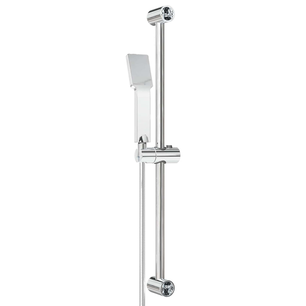 vidaXL Zestaw systemu prysznicowego chromowany 70 cm Stal nierdzewna
