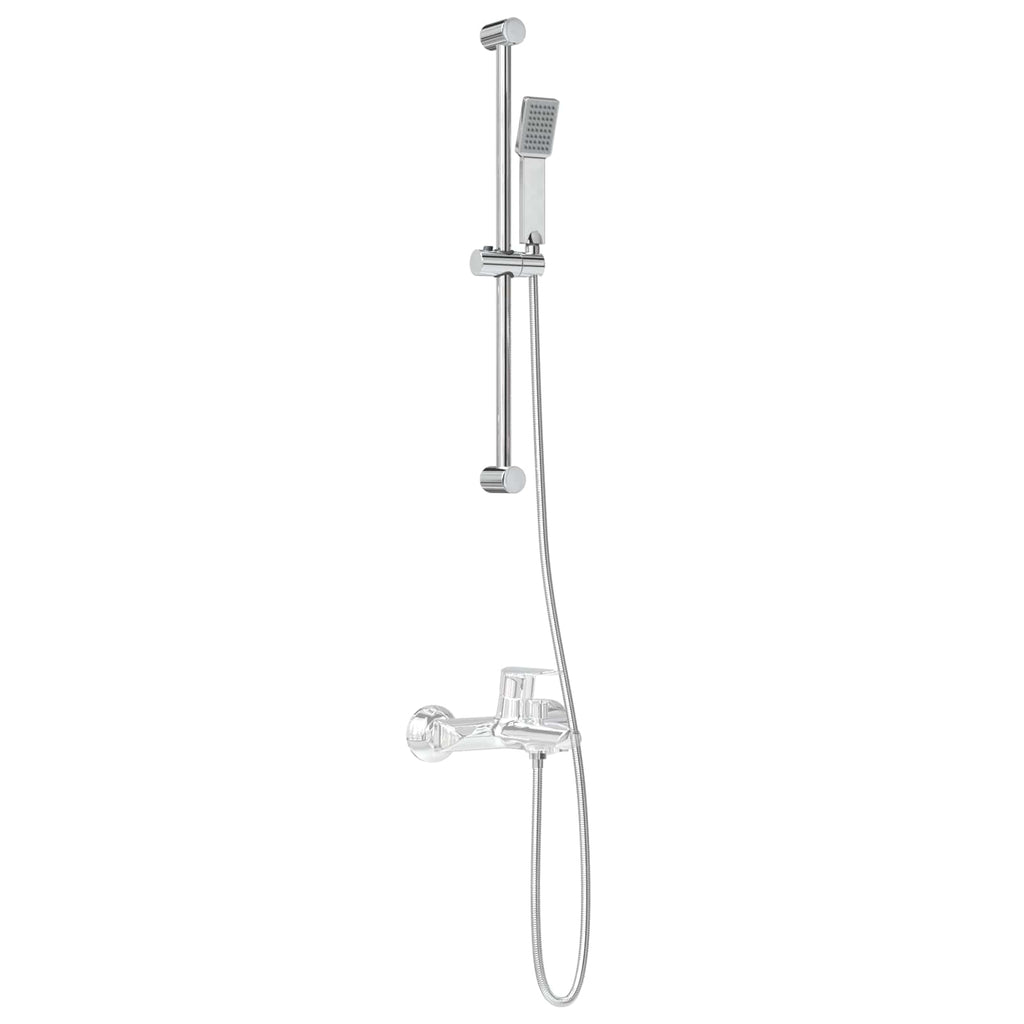 vidaXL Zestaw systemu prysznicowego chromowany 70 cm Stal nierdzewna