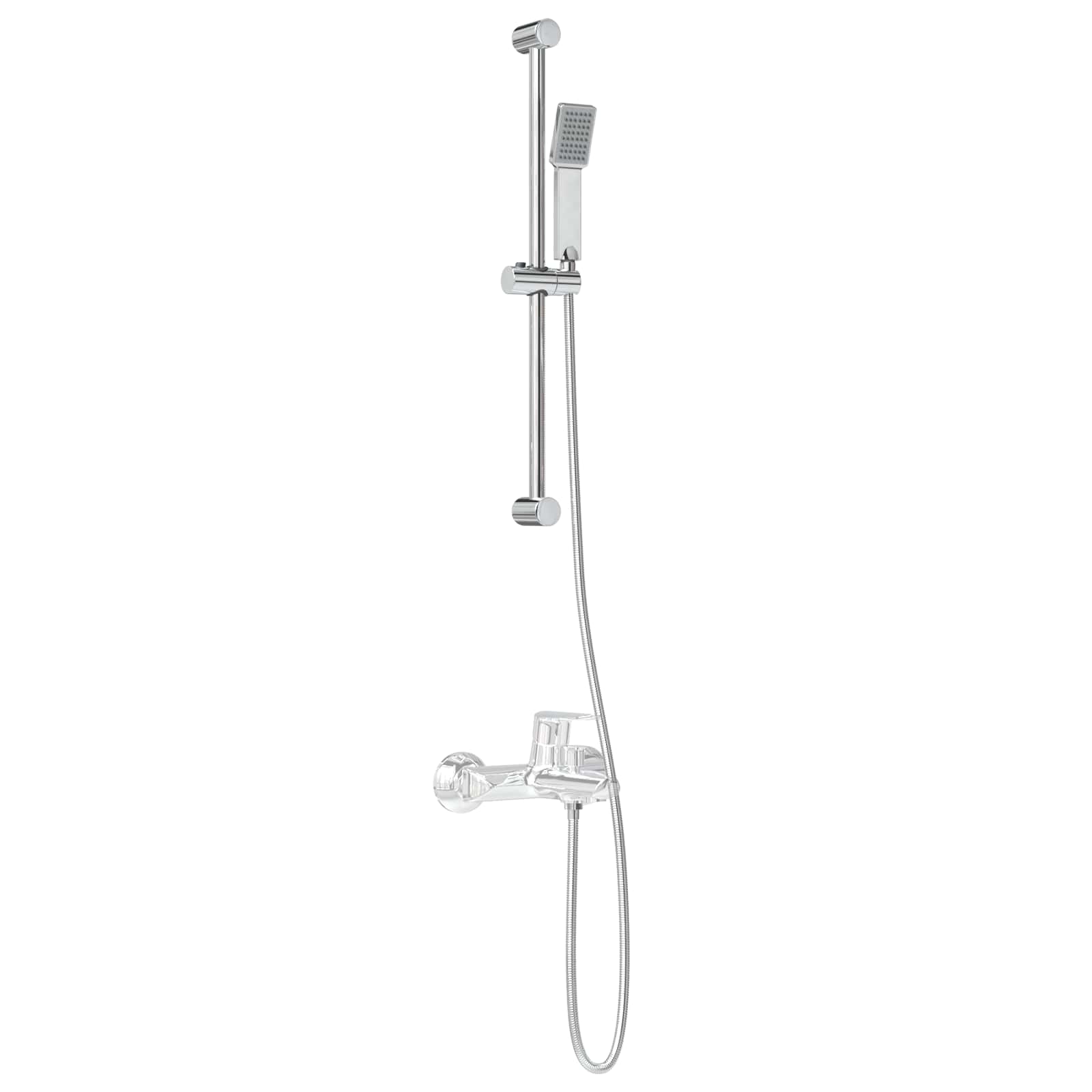 vidaXL Zestaw systemu prysznicowego chromowany 70 cm Stal nierdzewna