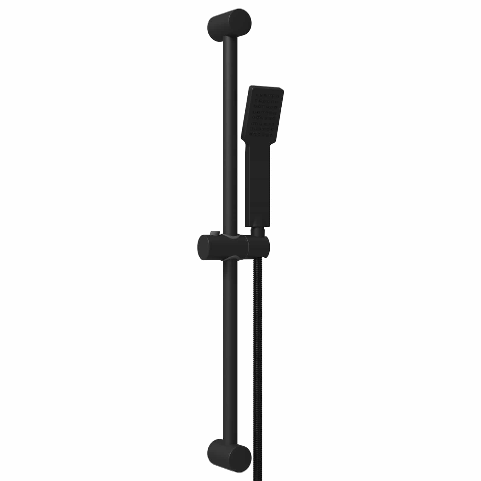 vidaXL Zestaw systemu prysznicowego Czarny 70 cm Stal nierdzewna