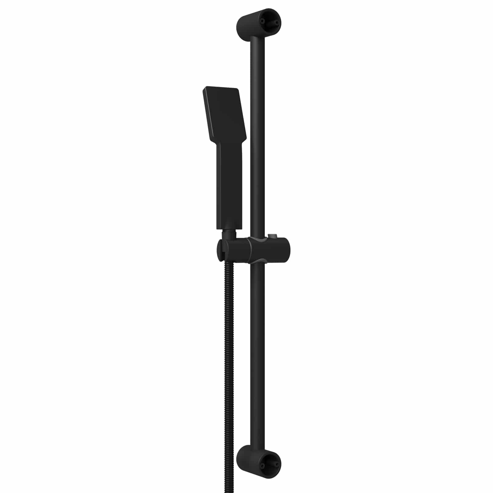 vidaXL Zestaw systemu prysznicowego Czarny 70 cm Stal nierdzewna