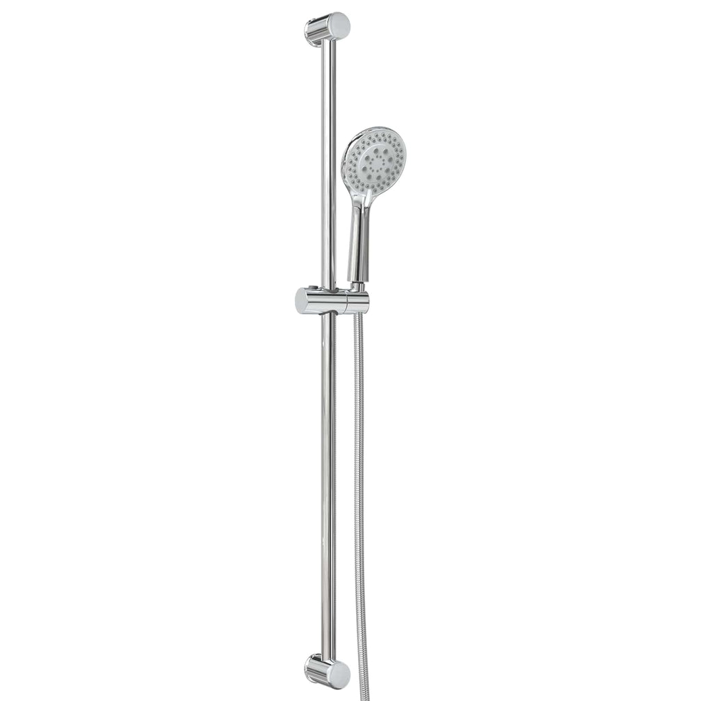 vidaXL Zestaw systemu prysznicowego chromowany 100 cm Stal nierdzewna