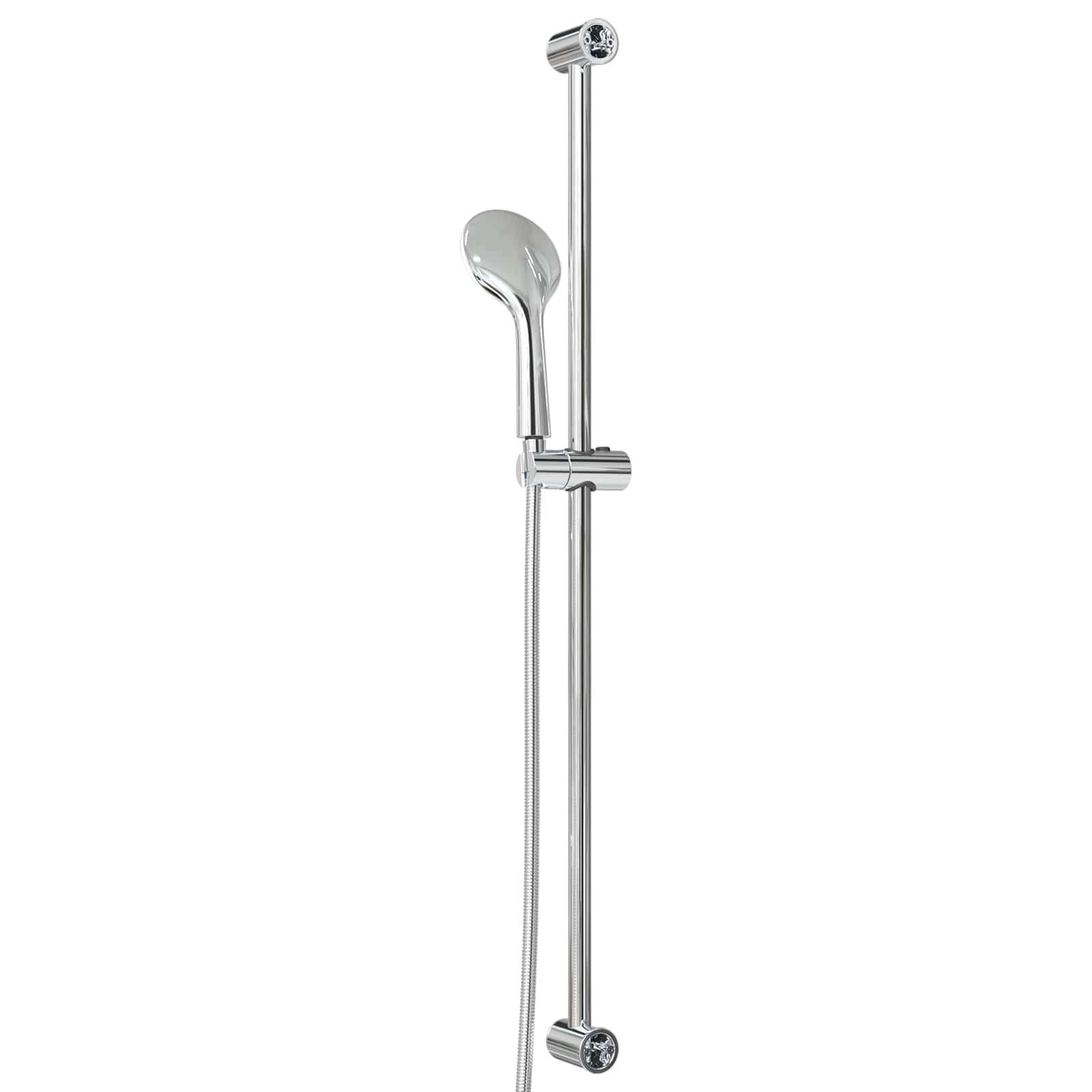 vidaXL Zestaw systemu prysznicowego chromowany 100 cm Stal nierdzewna