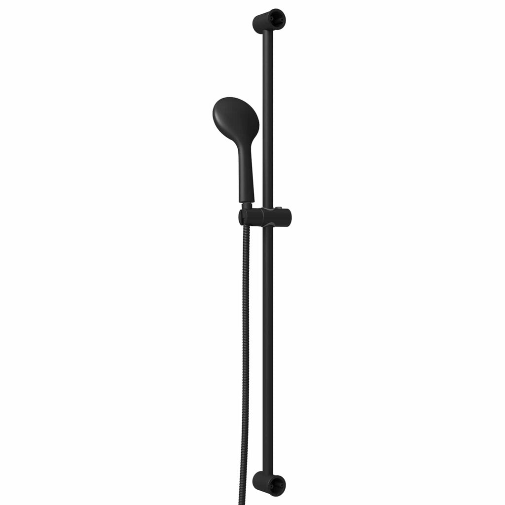 vidaXL Zestaw systemu prysznicowego Czarny 100 cm Stal nierdzewna