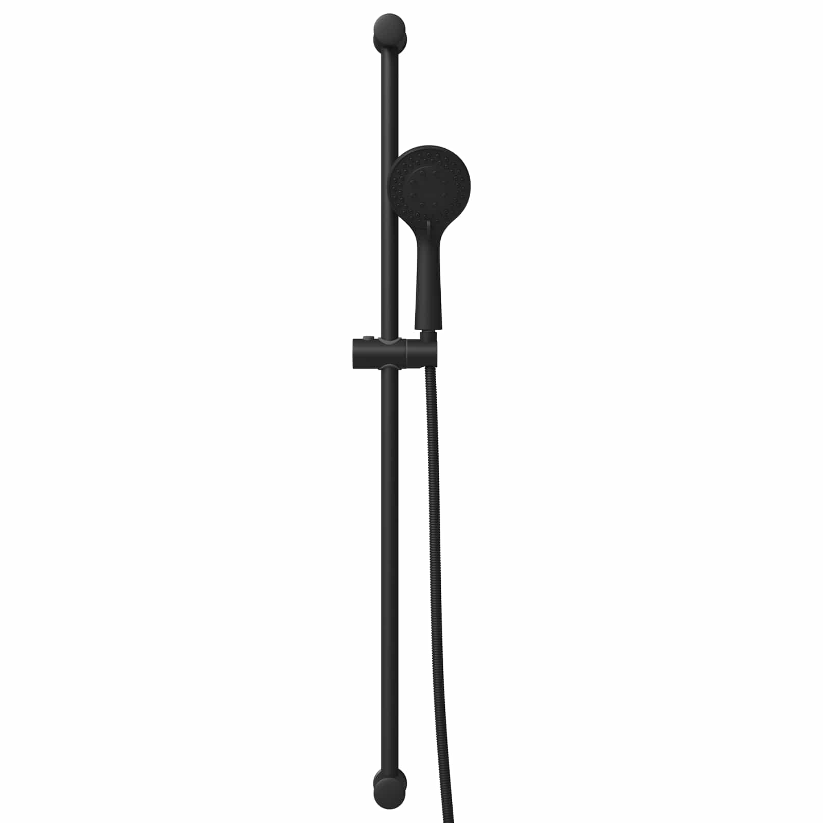 vidaXL Zestaw systemu prysznicowego Czarny 100 cm Stal nierdzewna