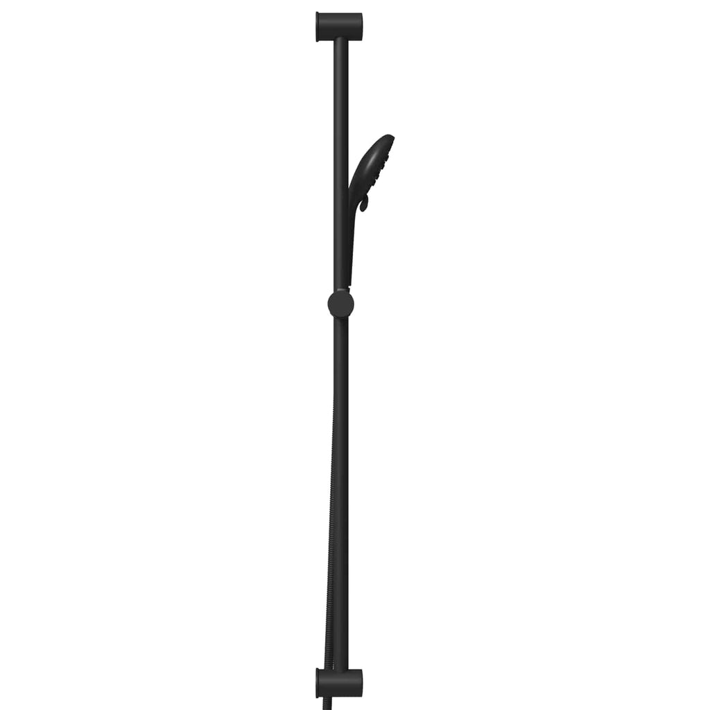 vidaXL Zestaw systemu prysznicowego Czarny 100 cm Stal nierdzewna