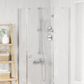 vidaXL Zestaw systemu prysznicowego chromowany 100 cm Stal nierdzewna