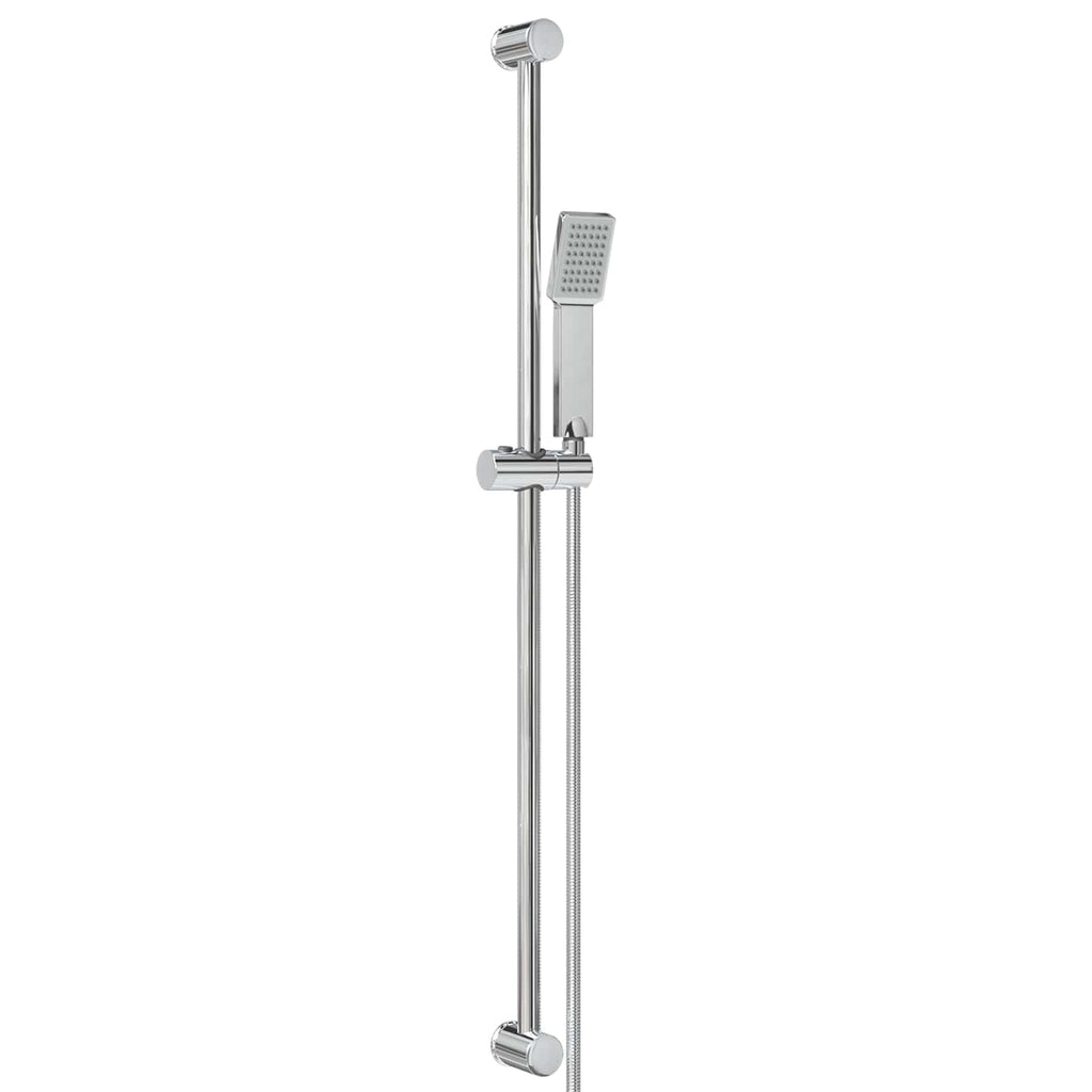 vidaXL Zestaw systemu prysznicowego chromowany 100 cm Stal nierdzewna