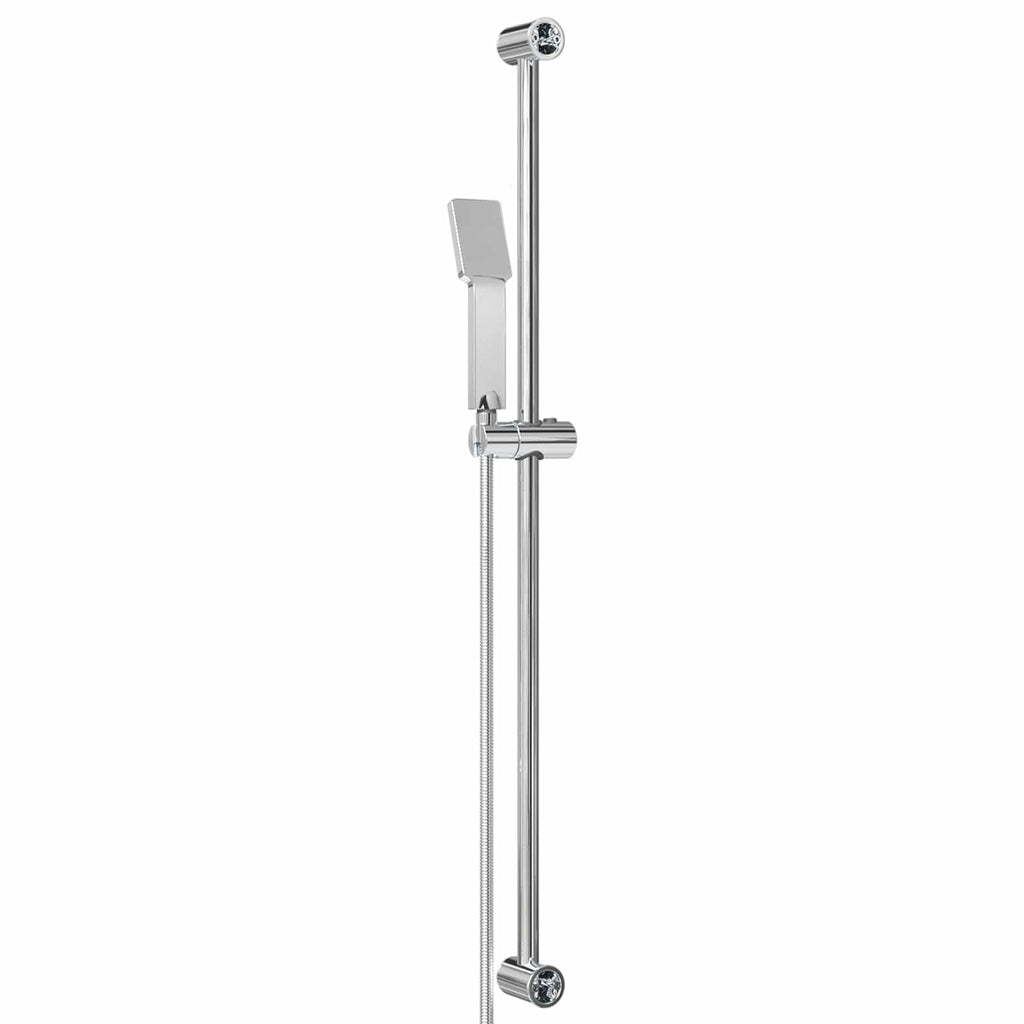 vidaXL Zestaw systemu prysznicowego chromowany 100 cm Stal nierdzewna
