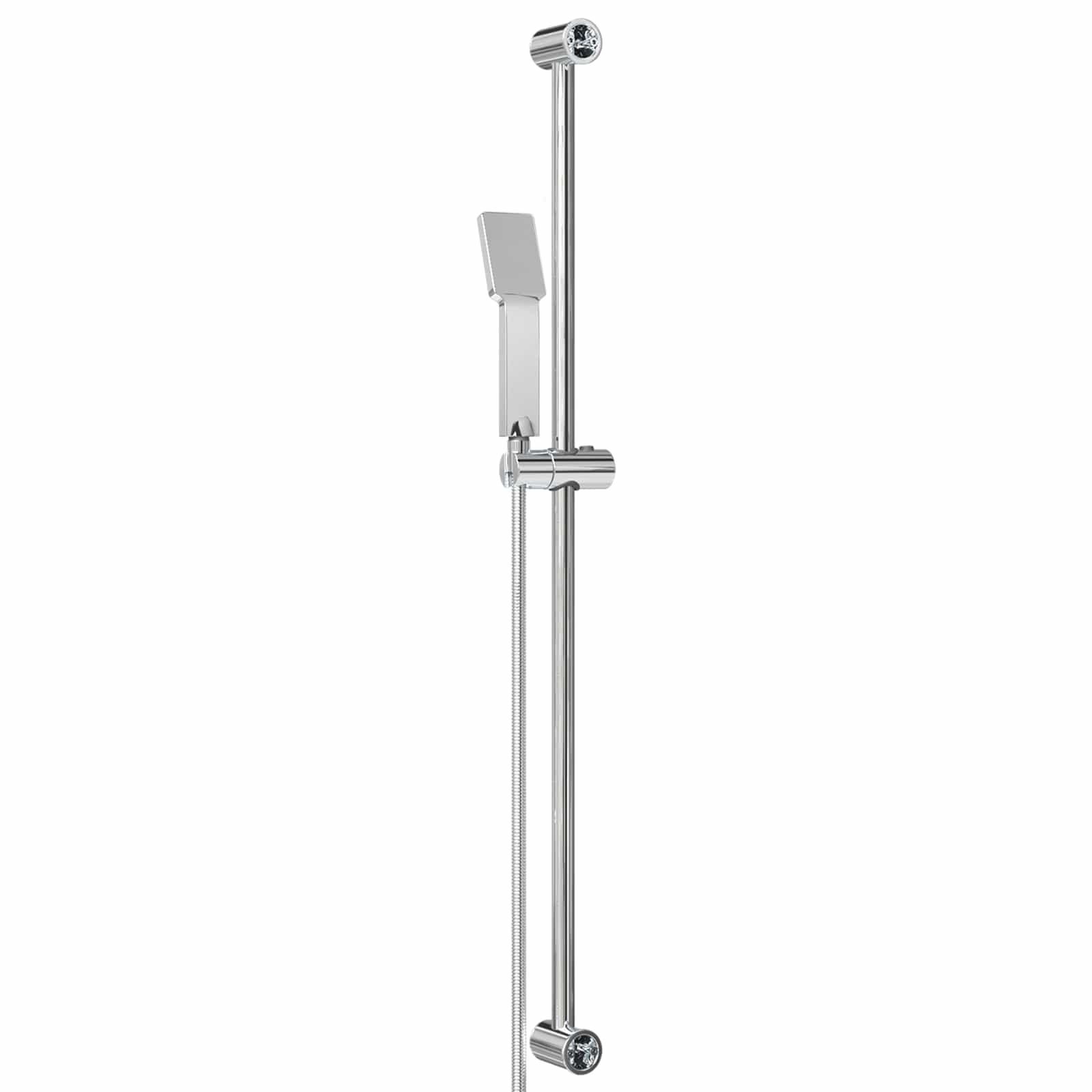vidaXL Zestaw systemu prysznicowego chromowany 100 cm Stal nierdzewna