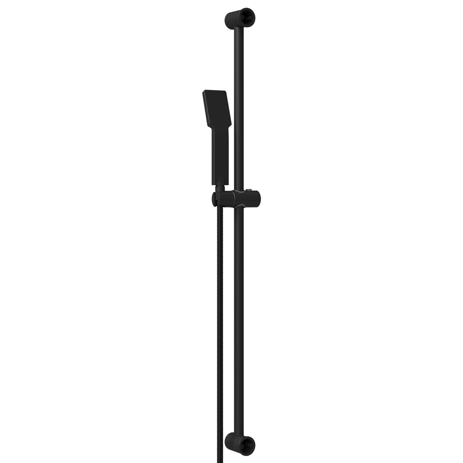 vidaXL Zestaw systemu prysznicowego Czarny 100 cm Stal nierdzewna