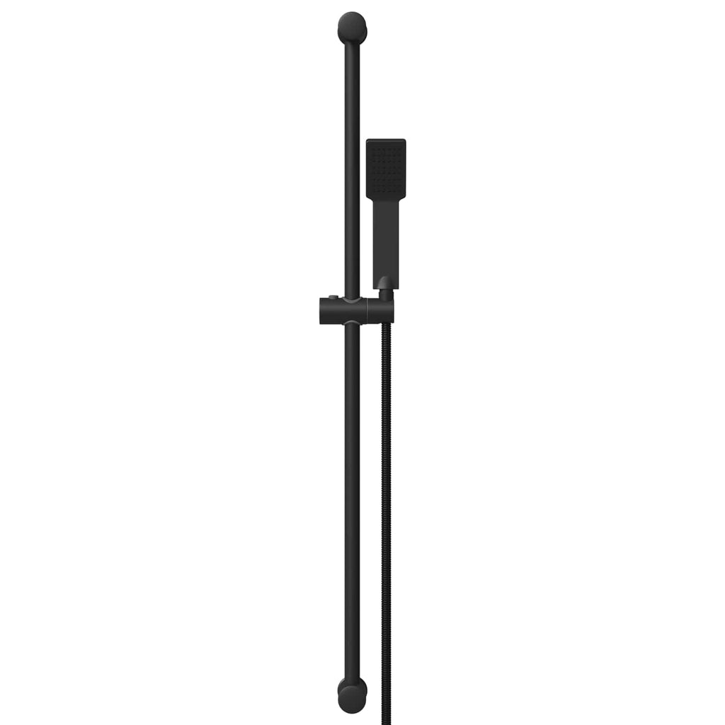 vidaXL Zestaw systemu prysznicowego Czarny 100 cm Stal nierdzewna