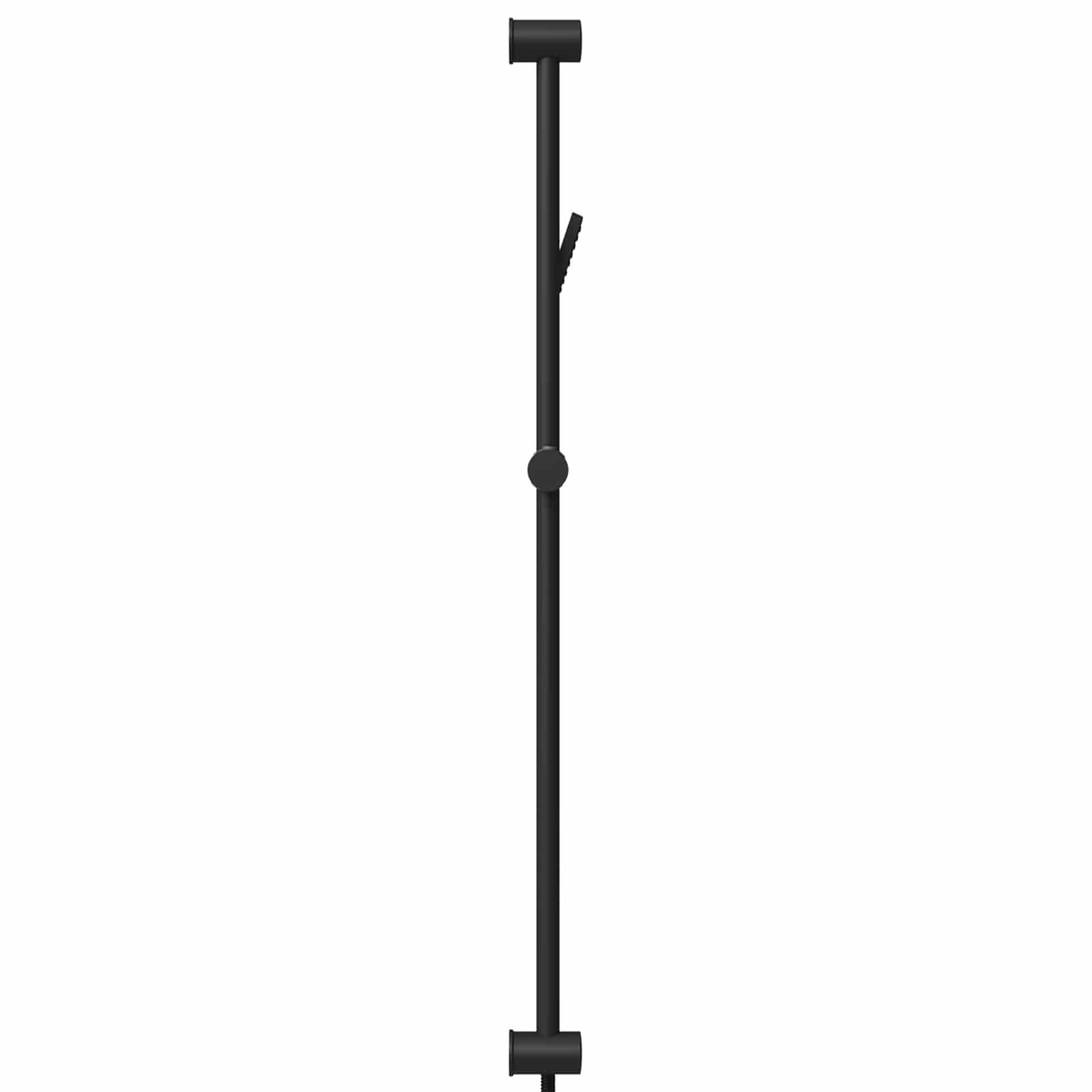 vidaXL Zestaw systemu prysznicowego Czarny 100 cm Stal nierdzewna