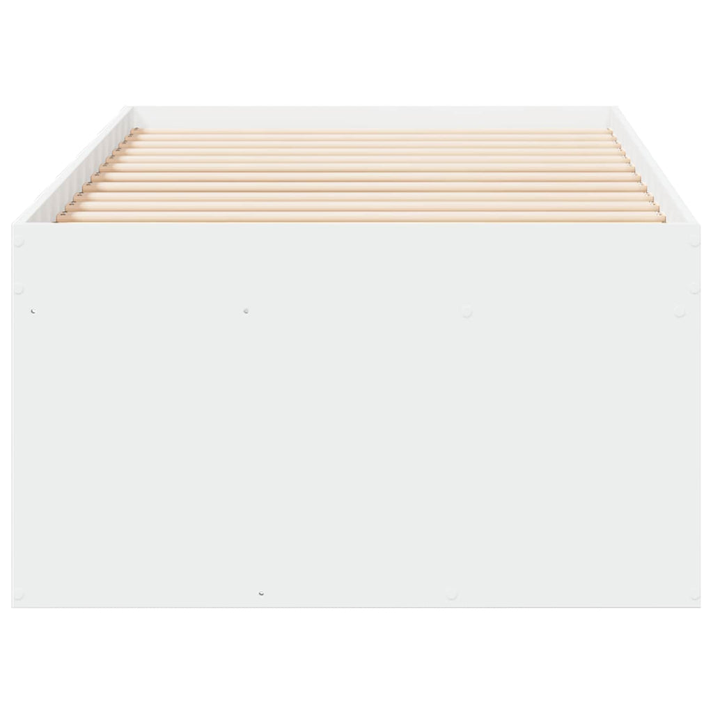 vidaXL Rama łóżka z przechowywaniem z szufladą Biały 80 x 200 cm