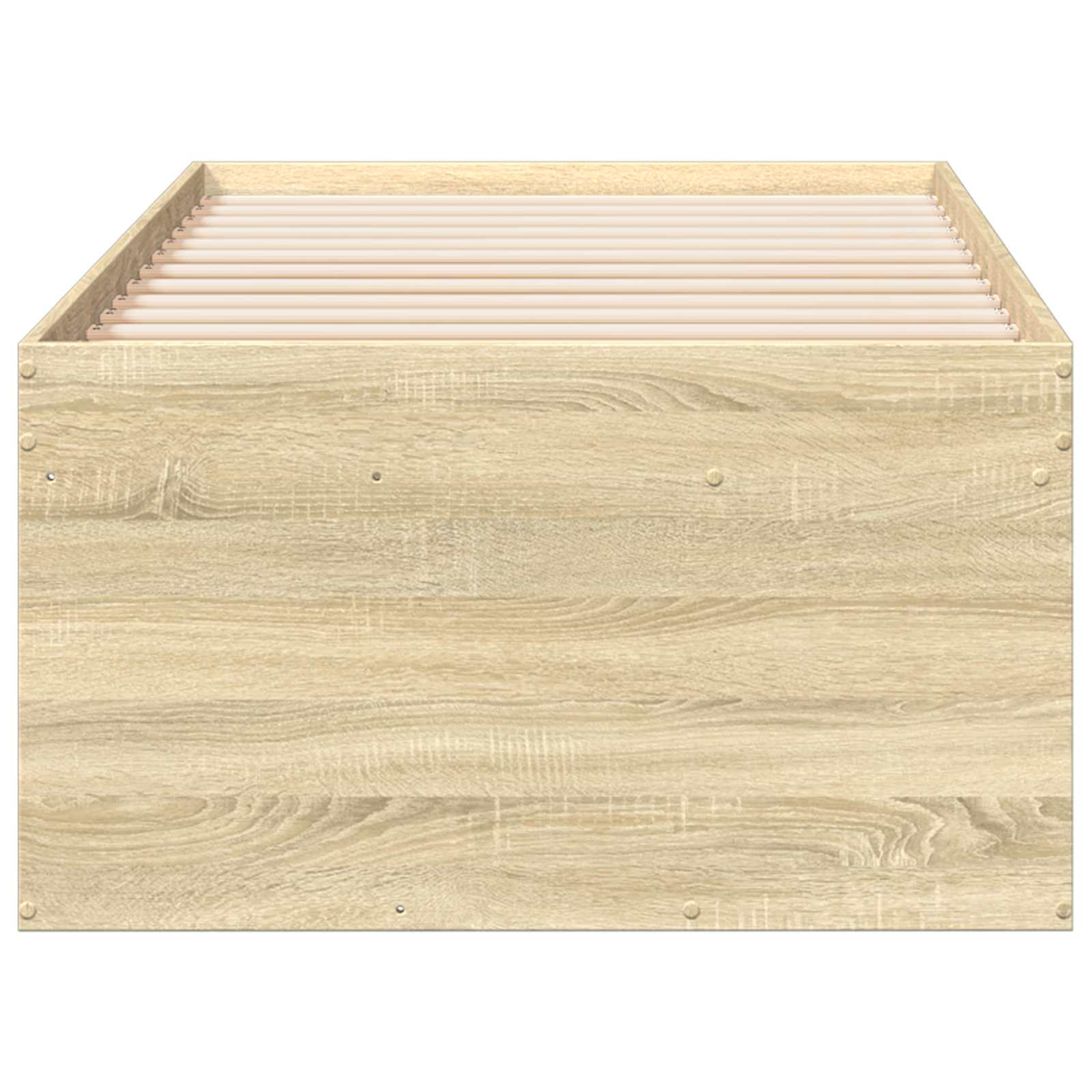 vidaXL Rama łóżka z przechowywaniem z szufladą dąb Sonoma 80 x 200 cm