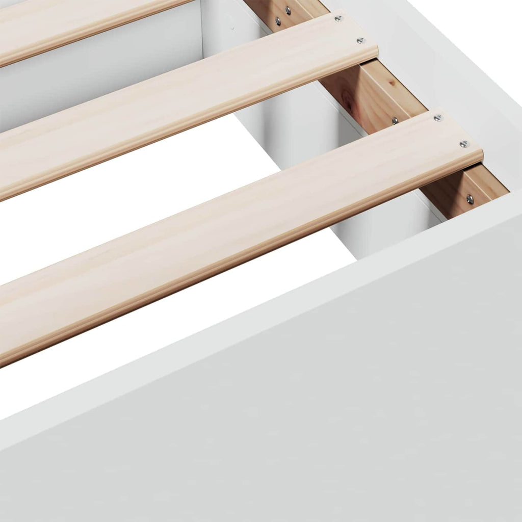 vidaXL Rama łóżka z przechowywaniem z szufladą Biały 80 x 200 cm