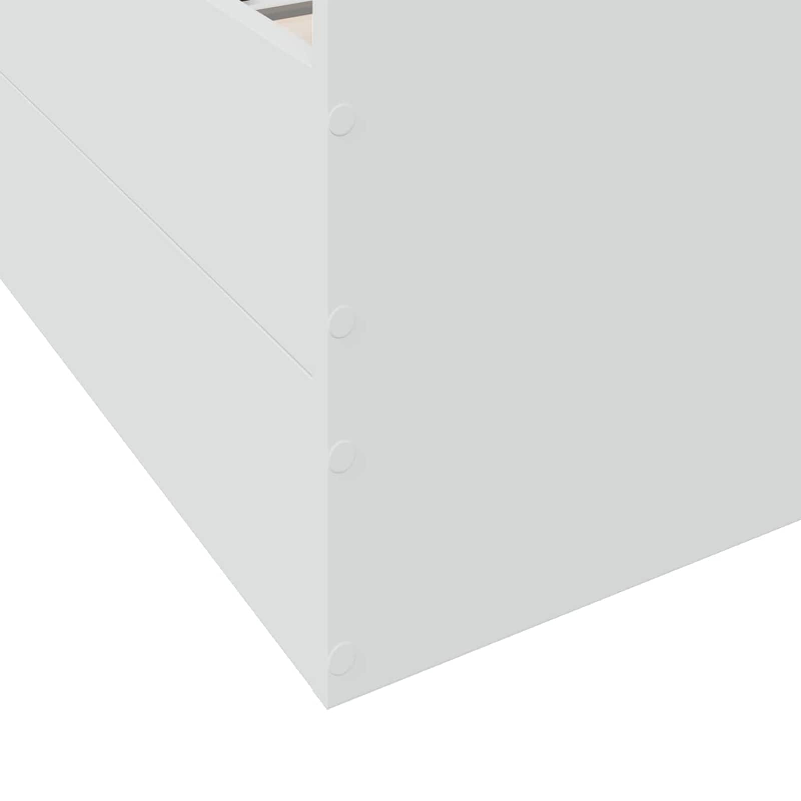 vidaXL Rama łóżka z przechowywaniem z szufladą Biały 80 x 200 cm