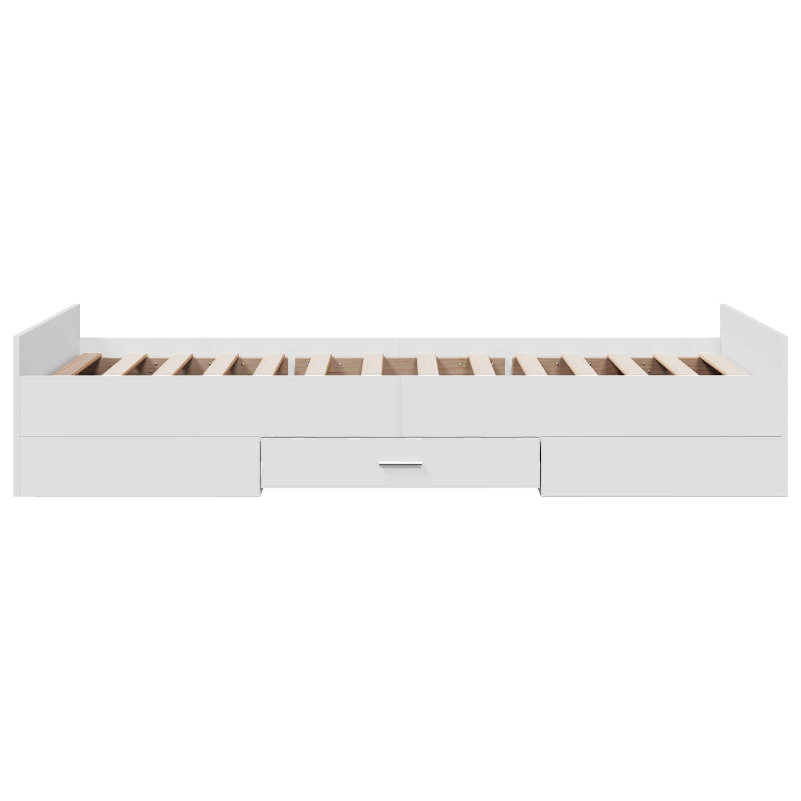 vidaXL Rama łóżka z przechowywaniem z szufladą Biały 80 x 200 cm